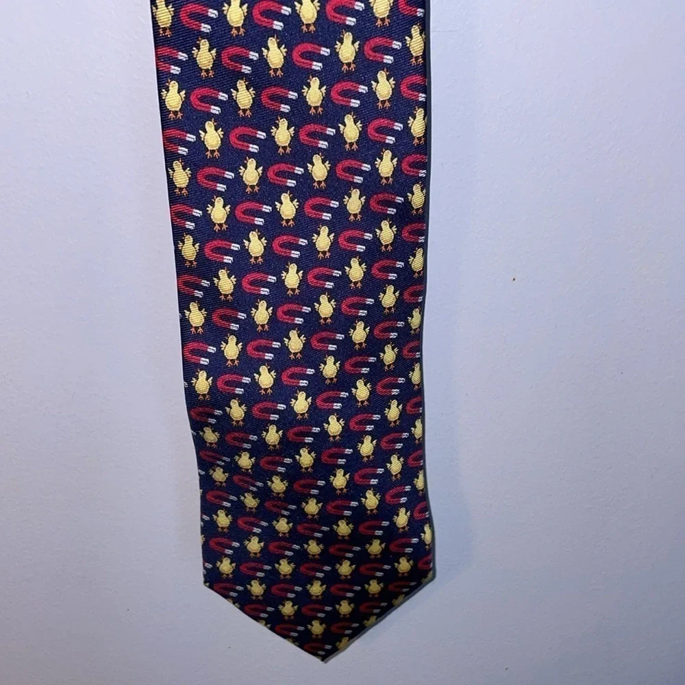 LazyJack Press Chick Magnet Silk Necktie Tie OS
